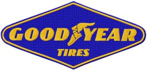 Good year tires logo embroidery design