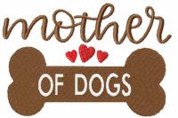 Mother of dogs free machine embroidery design