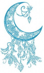 Moon 2 embroidery design