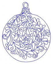 Christmas ball 4 embroidery design
