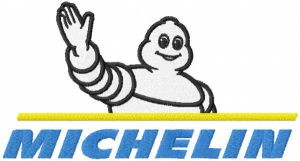 Michelin original logo embroidery design