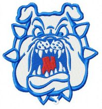 Fresno State Bulldogs logo 2 embroidery design