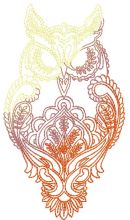 Owl blend embroidery design
