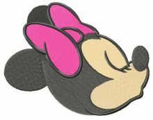 Minnie's kiss embroidery design