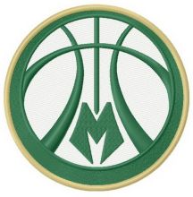 Milwaukee Bucks logo 2 embroidery design