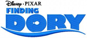 Finding Dory logo embroidery design