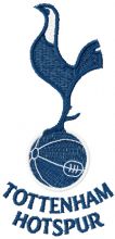Tottenham Hotspur Club logo embroidery design