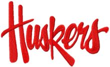 Nebraska Cornhuskers Logo embroidery design