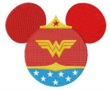 Wonder Minnie embroidery design