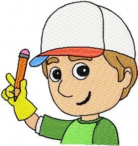 Handy Manny 4 embroidery design