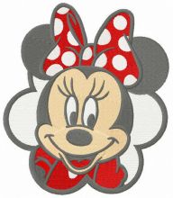 Minnie's first date embroidery design
