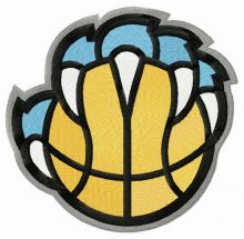 Memphis Grizzlies alternative logo 2018/19 embroidery design