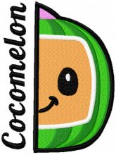 Cocomelon game time embroidery design