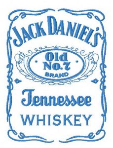 Jack Daniel's logo 2 embroidery design