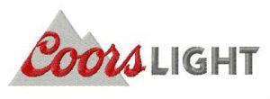 Coors Light logo embroidery design