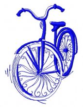 Bicycle 5 embroidery design