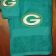 Green Bay Packers Logo on green embroidered towel
