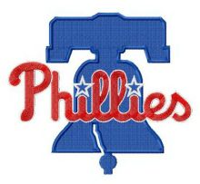 Philadelphia Phillies logo embroidery design
