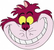 Cheshire Cat 16 embroidery design