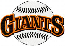 Giants classic logo embroidery design