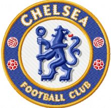 Chelsea Football Club logo embroidery design