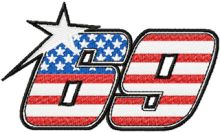 Nicky Hayden Kentucky Kid MotoGP #69 logo embroidery design