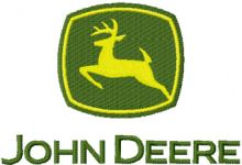 John Deere logo embroidery design