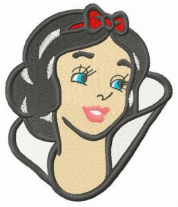 Young Snow White embroidery design