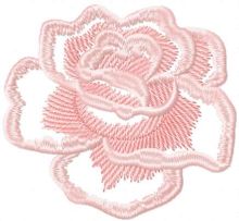 Light pink rose 5 embroidery design