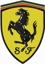 Ferrari Logo embroidery design