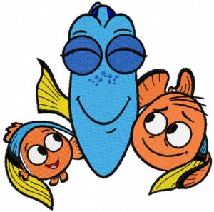 Nemo Marlin Dory 2 embroidery design