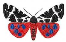 Arctia caja butterfly embroidery design
