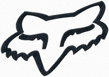 Fox Racing Logo embroidery design