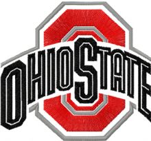 Ohio State Buckeyes Alternate Logo embroidery design