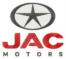 JAC motors logo embroidery design