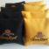 Embroidered yellow and black pillowcases with Crown Royal Maple logo