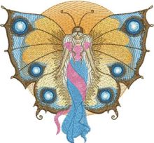 Butterfly Angel embroidery design