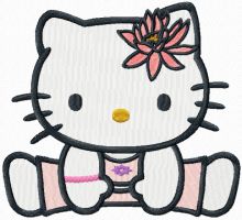 Hello Kitty u-shu embroidery design