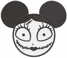 Mickey Sally embroidery design