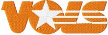 Tennessee Volunteers wordmark logo embroidery design