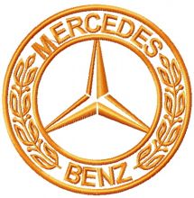 Mercedes-Benz logo 2 embroidery design