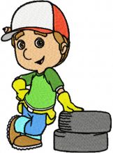 Handy Manny 2  embroidery design
