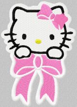 Hello Kitty Small Badge embroidery design
