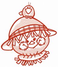 Friendly scarecrow 6 embroidery design