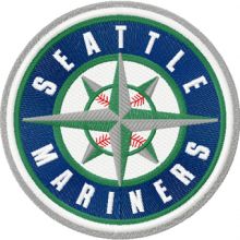 Seattle Mariners logo embroidery design