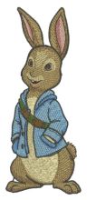 Brother bunny embroidery design