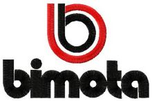 Bimota logo embroidery design
