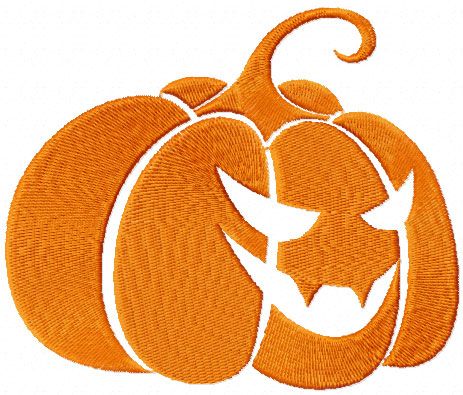Pumpkin free machine embroidery design