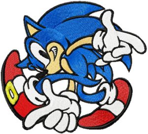Sonic the Hedgehog - I Like Game  embroidery design