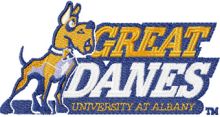 Albany Great Danes University at Albany logo embroidery design